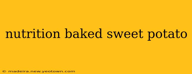 nutrition baked sweet potato
