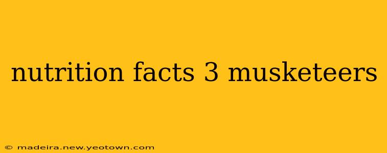nutrition facts 3 musketeers