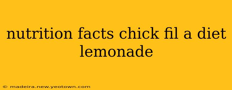 nutrition facts chick fil a diet lemonade