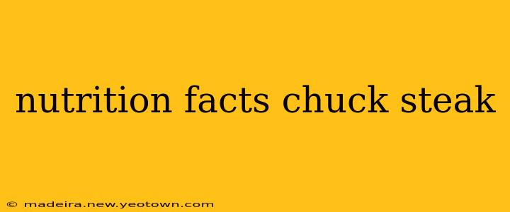 nutrition facts chuck steak