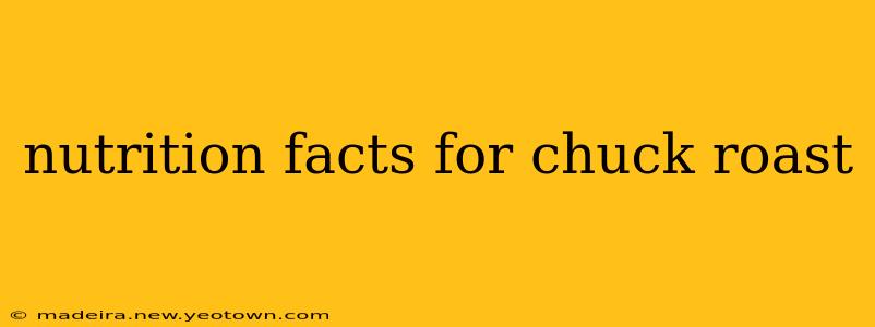 nutrition facts for chuck roast