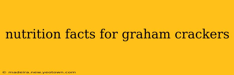 nutrition facts for graham crackers