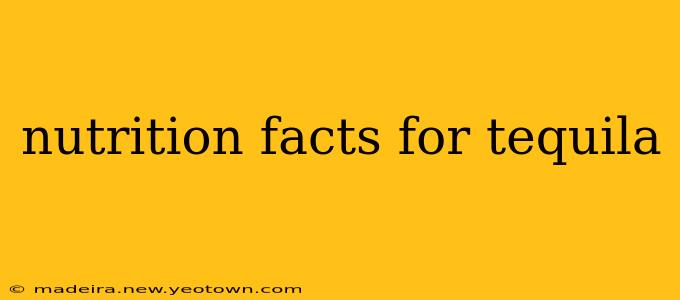 nutrition facts for tequila