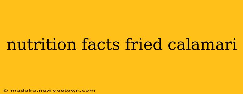 nutrition facts fried calamari