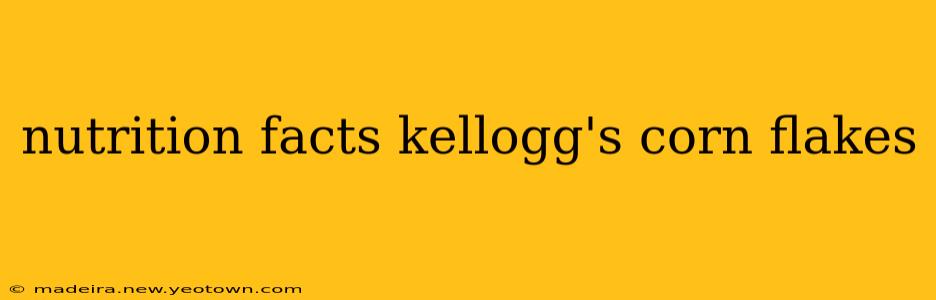 nutrition facts kellogg's corn flakes