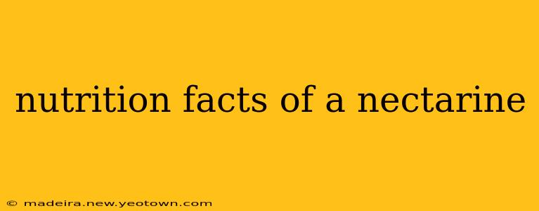 nutrition facts of a nectarine