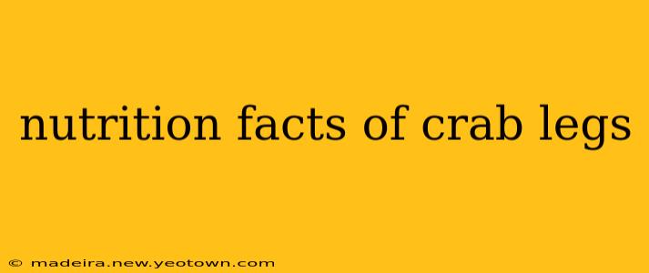 nutrition facts of crab legs