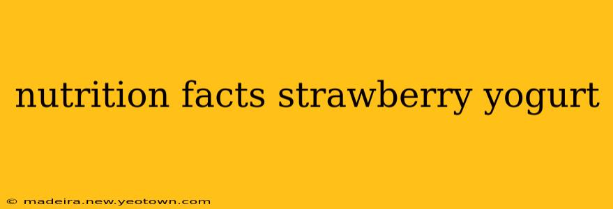 nutrition facts strawberry yogurt