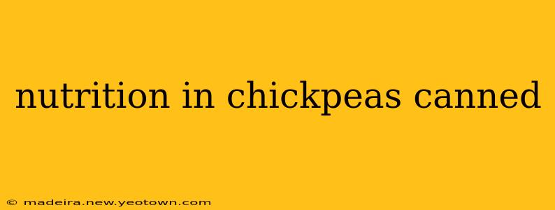 nutrition in chickpeas canned