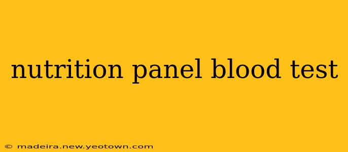 nutrition panel blood test