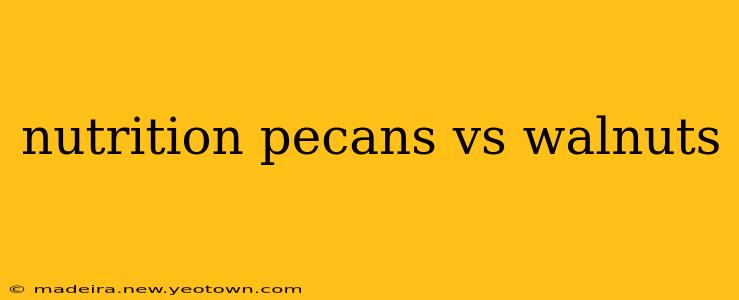 nutrition pecans vs walnuts