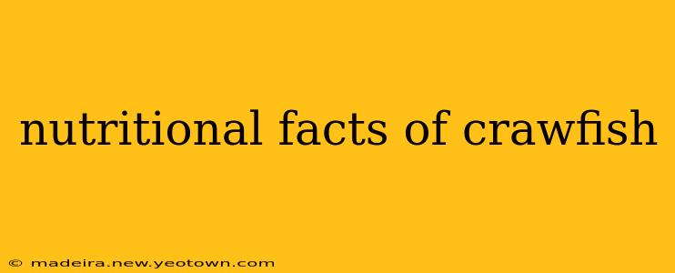 nutritional facts of crawfish
