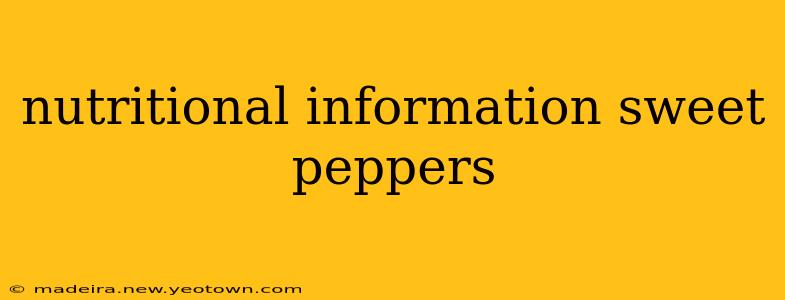 nutritional information sweet peppers