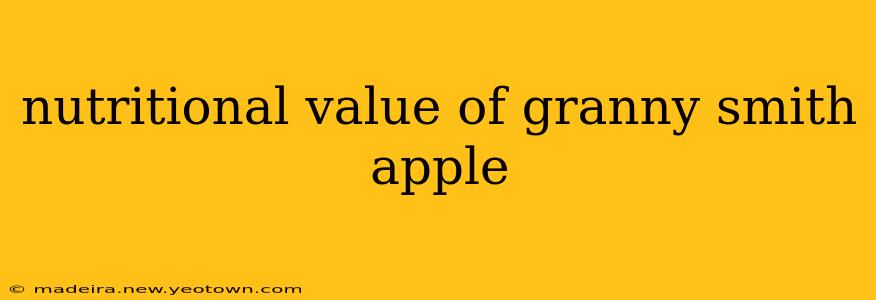 nutritional value of granny smith apple