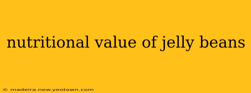 nutritional value of jelly beans