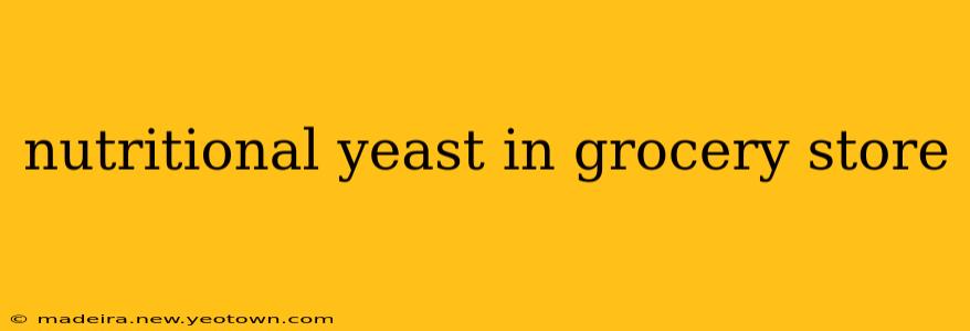 nutritional yeast in grocery store