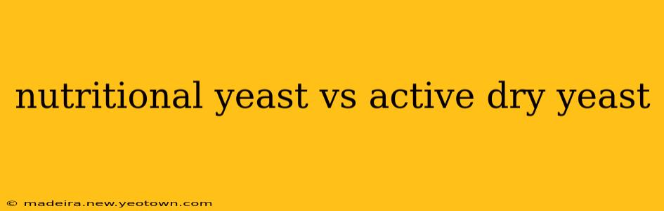 nutritional yeast vs active dry yeast