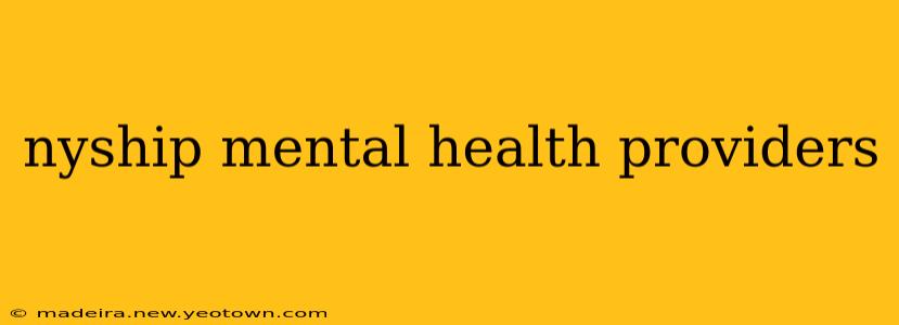 nyship mental health providers