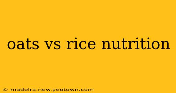 oats vs rice nutrition