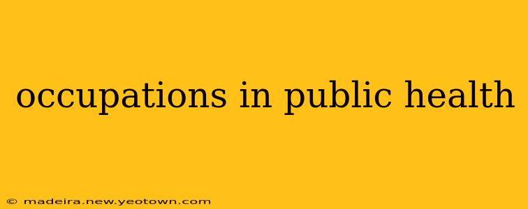 occupations in public health