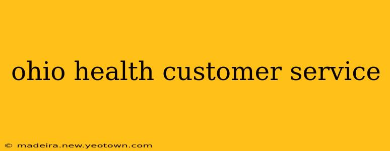 ohio health customer service
