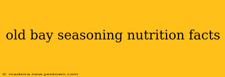 old bay seasoning nutrition facts