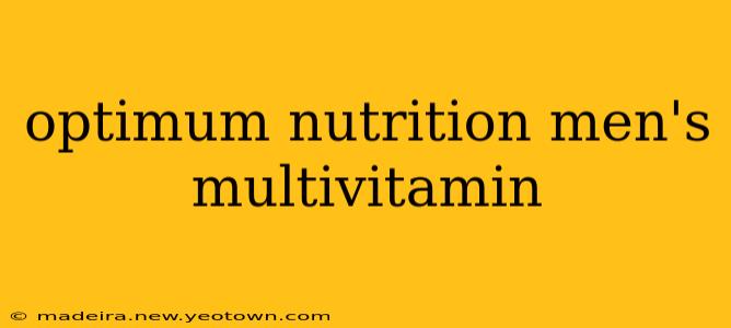 optimum nutrition men's multivitamin