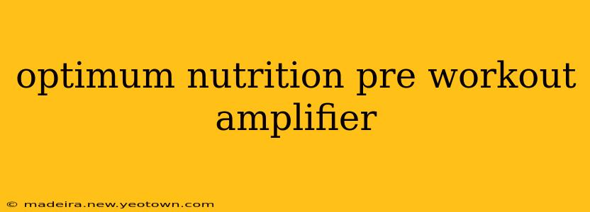 optimum nutrition pre workout amplifier