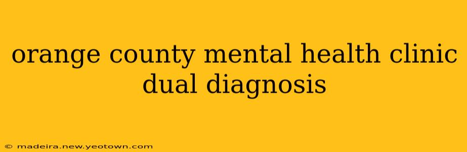 orange county mental health clinic dual diagnosis
