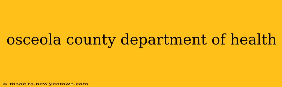 osceola county department of health