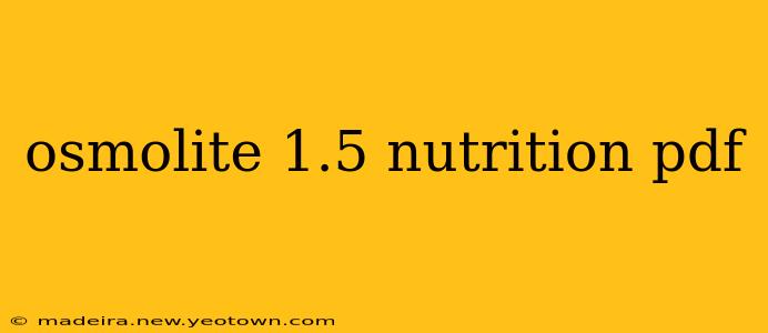 osmolite 1.5 nutrition pdf