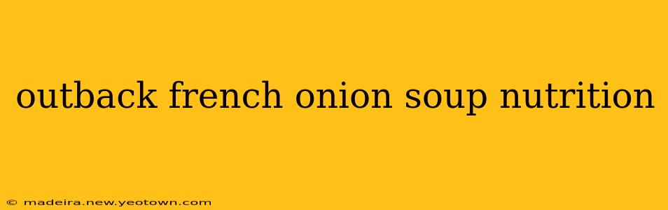 outback french onion soup nutrition