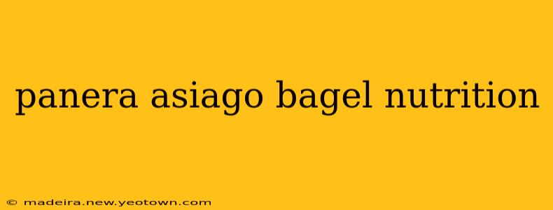 panera asiago bagel nutrition