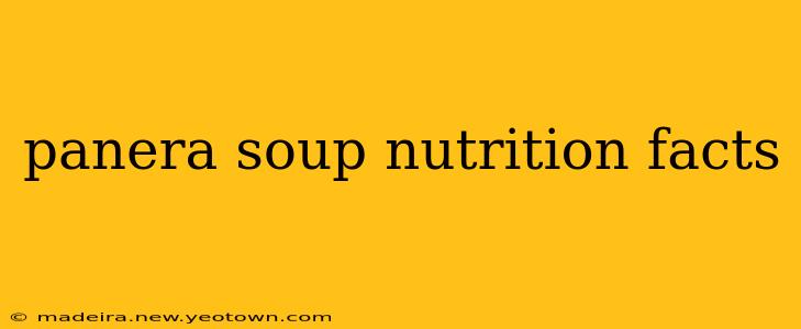 panera soup nutrition facts