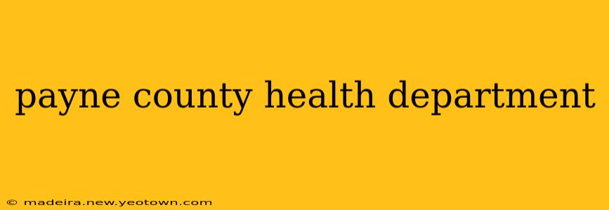 payne county health department