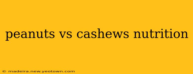 peanuts vs cashews nutrition