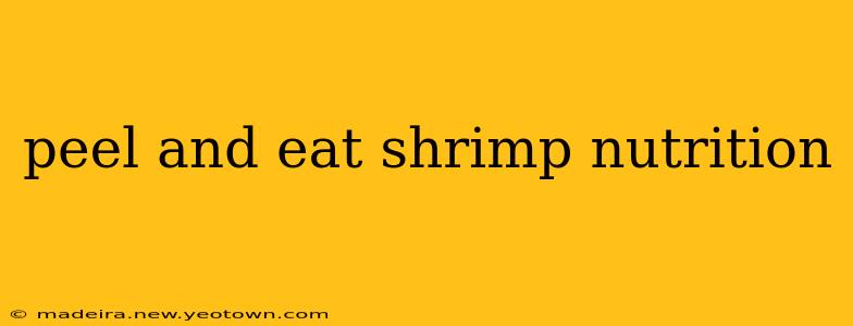 peel and eat shrimp nutrition