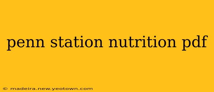 penn station nutrition pdf