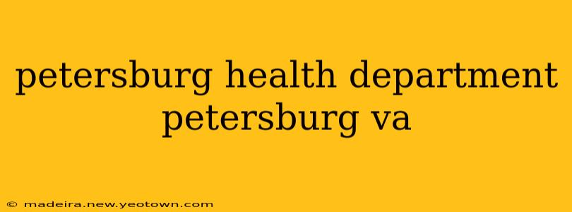 petersburg health department petersburg va