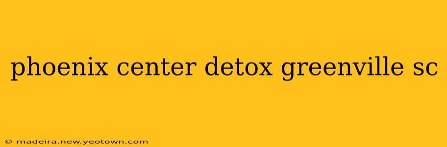 phoenix center detox greenville sc