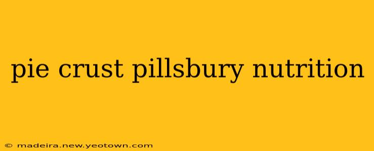 pie crust pillsbury nutrition