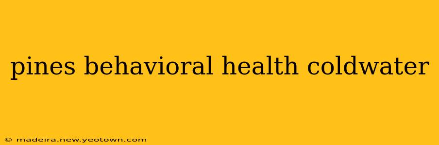 pines behavioral health coldwater
