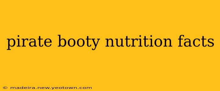 pirate booty nutrition facts