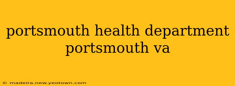 portsmouth health department portsmouth va