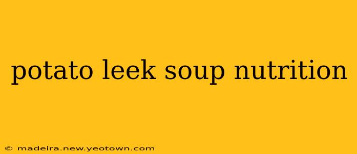 potato leek soup nutrition