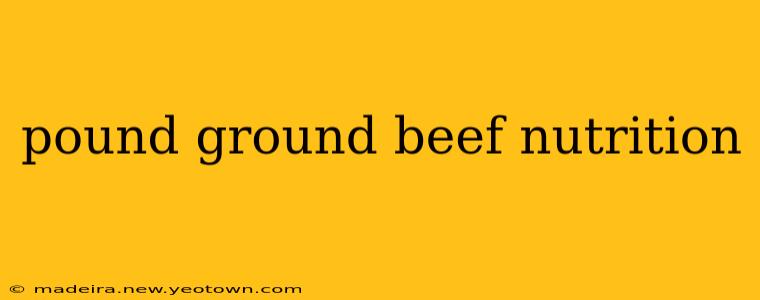 pound ground beef nutrition
