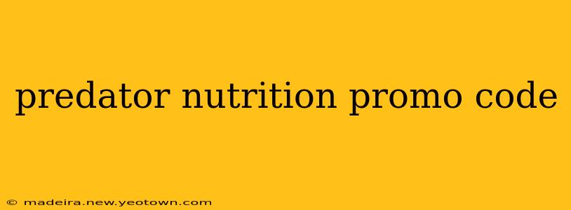 predator nutrition promo code