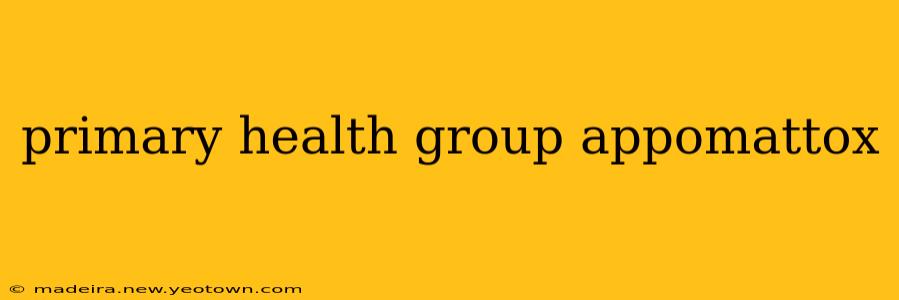 primary health group appomattox