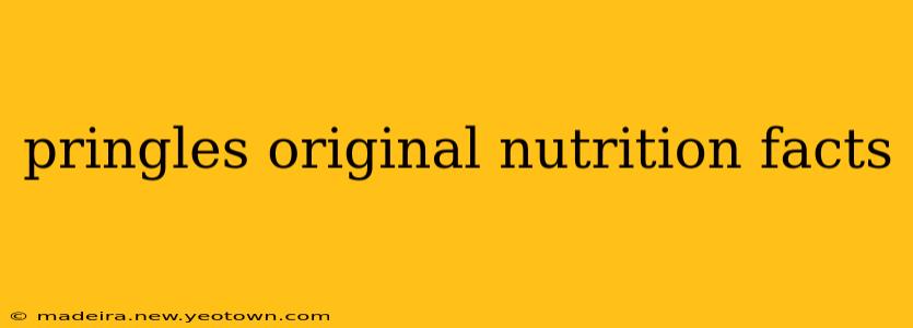 pringles original nutrition facts