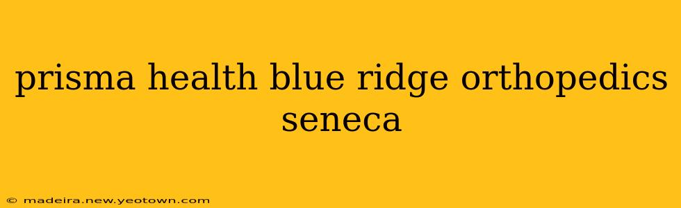 prisma health blue ridge orthopedics seneca